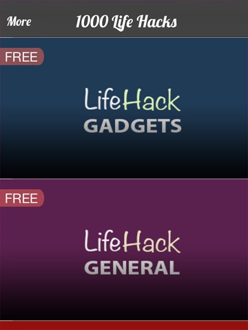 Screenshots of 1000 Life Hacks & Tips free for iPad