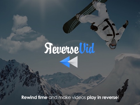 Screenshots of Reverse Vid - Video Rewind Editor for Backwards & Instant Replay Movies For Vine and Instagram for iPad