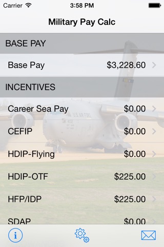 Military Pay Calc screenshot