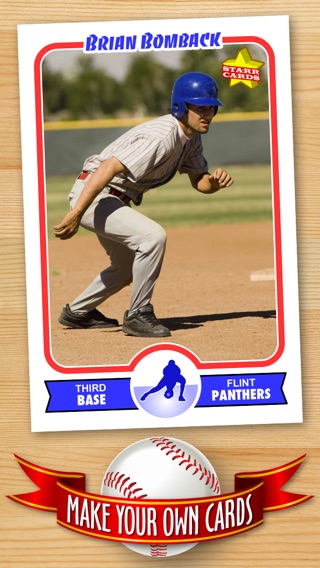 free baseball card template