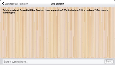 Basketball Stat Tracker screenshot1