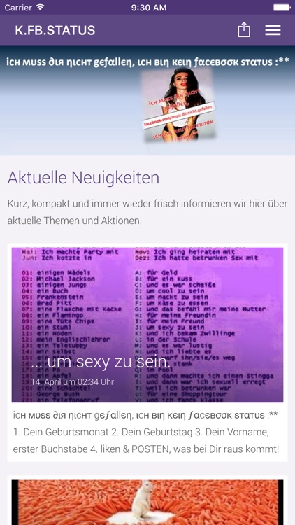 Status für freundin