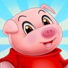 Three Little Pigs - fairy tale with games for kids