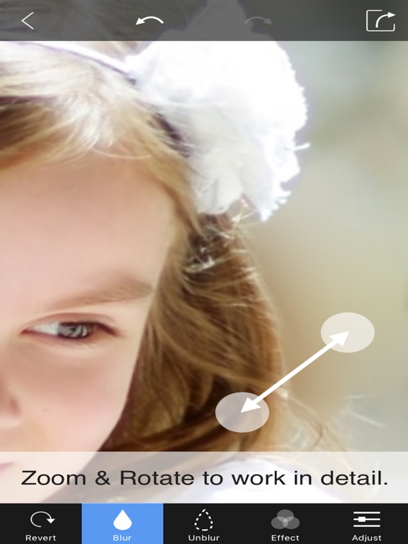Screenshots of Blur Photo Background - Touch Blur Effect Editor for iPad