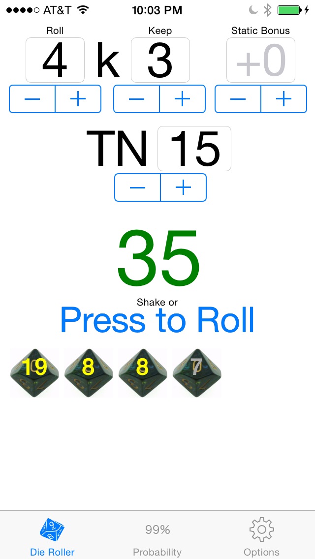 Roll and Keep Helper screenshot1