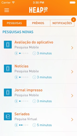 Captura de tela do iPhone 2