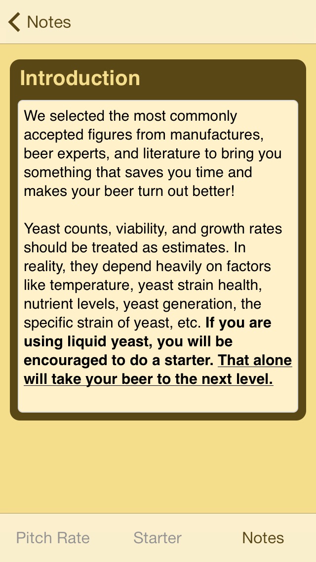 Yeast Pitch Rate and ... screenshot1