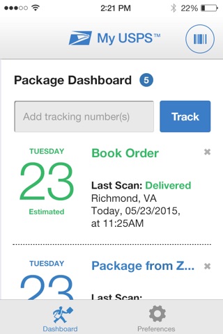 Informed Delivery® screenshot