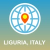 Liguria, Italy Map - Offline Map, POI, GPS, Directions liguria italy real estate 