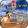 Airplane Pilot Horse Transporter - Load & Deliver Horse In Cargo plane horse mating 