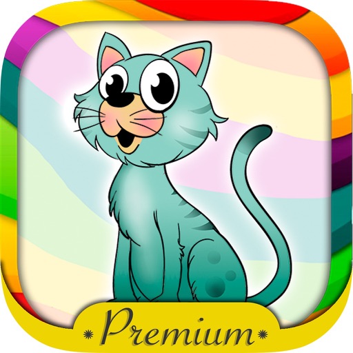 Pintar Gatos Libro Para Colorear Gatitos Premium