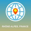 Rhone-Alpes, France Map - Offline Map, POI, GPS, Directions map eastern france 