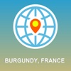 Burgundy, France Map - Offline Map, POI, GPS, Directions map eastern france 