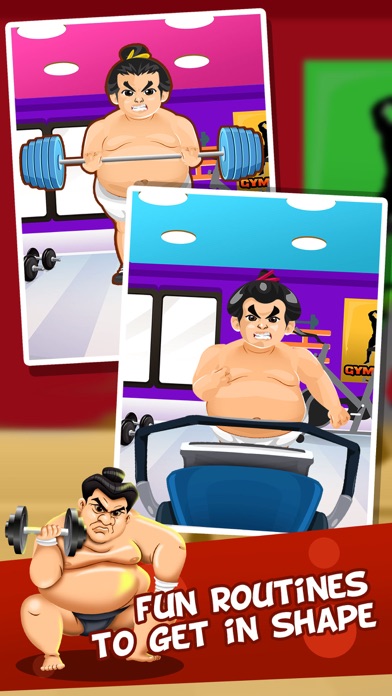Screenshots of Gym Fit to Fat Race - real run jump-ing & wrestle boxing games for kids! for iPhone