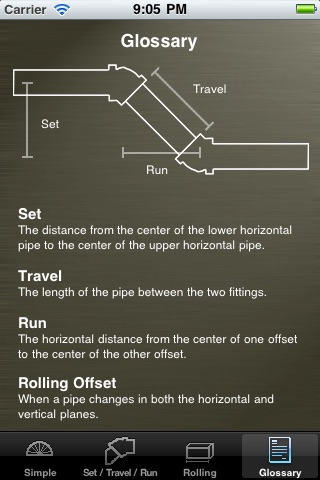 Pipe Offset Calculator screenshot