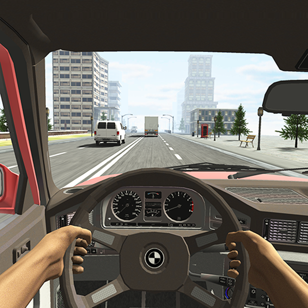 Racing in Car App Icon