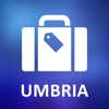 Umbria, Italy Detailed Offline Map umbria italy map 