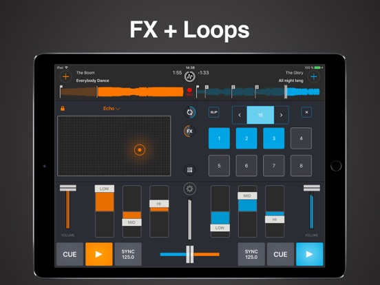Screenshots of Cross DJ Free - Mix your music for iPad