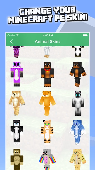 minecraft pe skins ipod touch