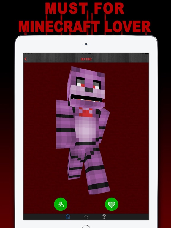 Screenshots of Free Skins for Minecraft PE (Pocket Edition)- Newest Skin for FNAF for iPad