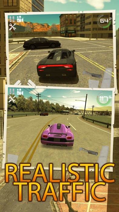 Screenshots of City Traffic Car Driving Parking Career Simulator for iPhone