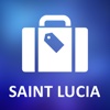 Saint Lucia Detailed Offline Map saint lucia map 
