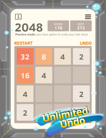2048 Number Puzzle game + Best 2048 app with unlimited undo feature, 5x5 mode, time survival mode plus #1 multiplayer на iPad