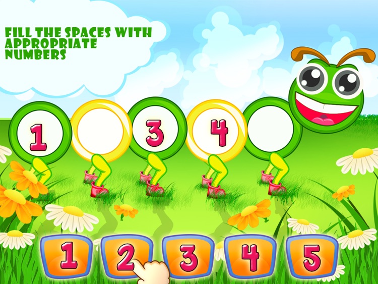 Worksheets Fill Missing Spaces With Numbers 1 -9 wordz club missing numbers hd by klap edutainment screenshot 1
