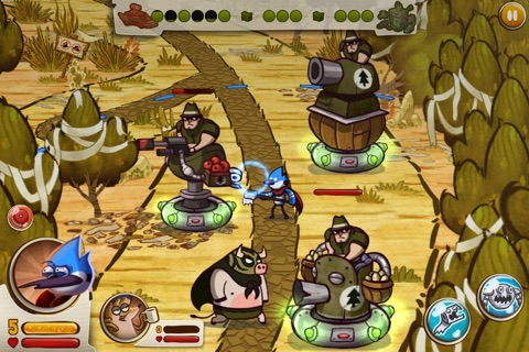 Скриншот из The Great Prank War – Regular Show Tower Defense Action Game