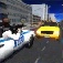 警察の車の追跡シミュレータの 3D