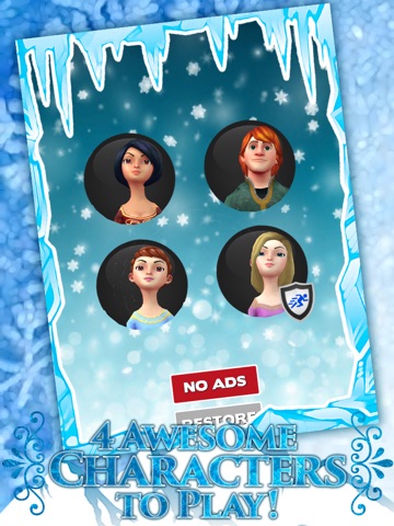 Screenshots of Frozen Princess Run 3D Infinite Runner Game For Girly Girls With New Fun Games FREE for iPad