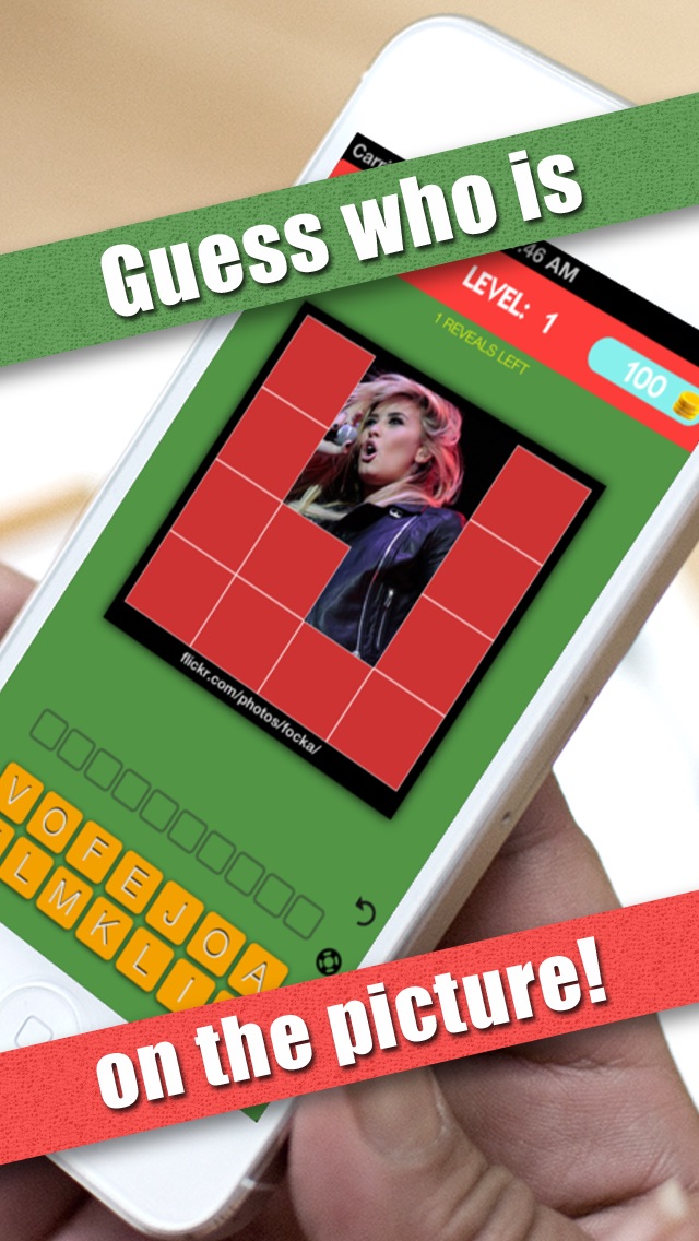 Screenshots of Guess My Celeb - Guess who's the famous celebrity in this word trivia quiz game for iPhone
