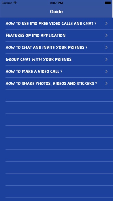 Screenshots of Guide for imo Video Chat Call for iPhone