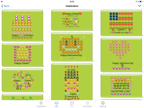 Screenshots of Emoji Keyboard Extra - Adult Emojis Icons & New Emoticons Art Fonts For Texting Free for iPad
