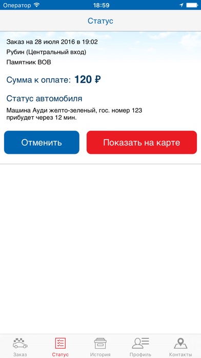 Снимок экрана iPhone 3