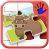 Kids Zoo Animal Jigsaw Puzzle Shapes - educational preschool game teaches matching skills