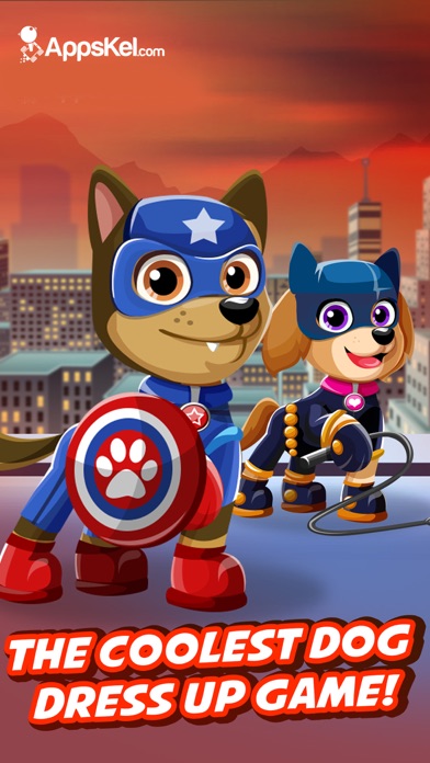 Screenshots of Super Hero Pet Patrol Creator – Go Dress Up Superhero Dogs Games Free for iPhone