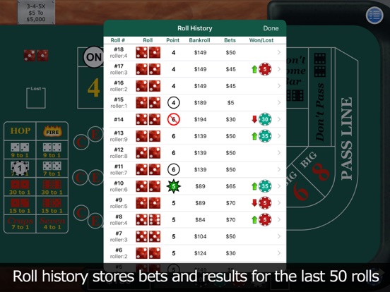 craps payouts 5 bet