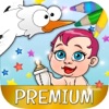 Störche Malbuch für Kinder - Premium