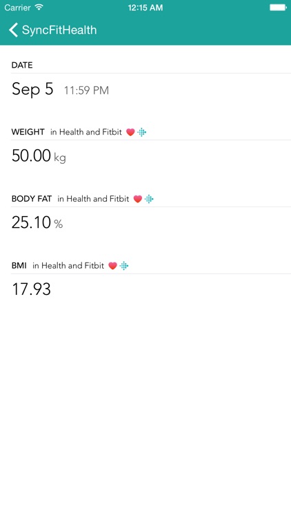 Fitbit Aria data to Apple Health 