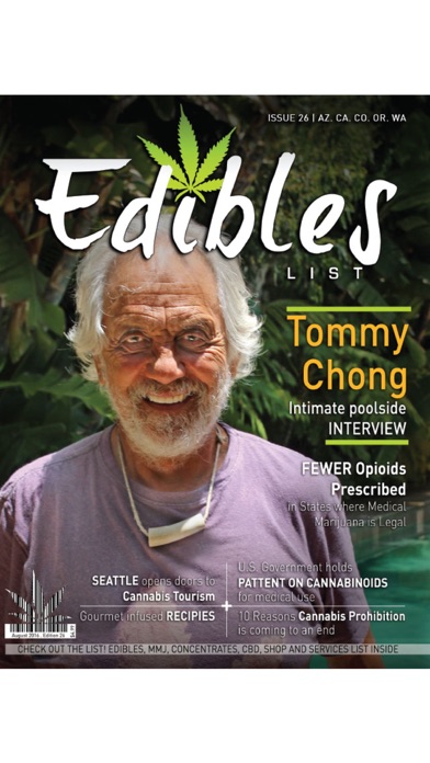 Edibles List Magazine review screenshots