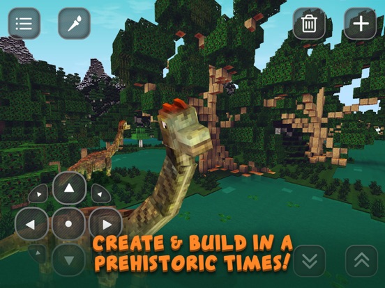 Screenshots of Dino Jurassic Block Craft: Evolution & Exploration for iPad