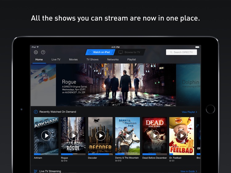 Directv App For Ipad By Directv Inc