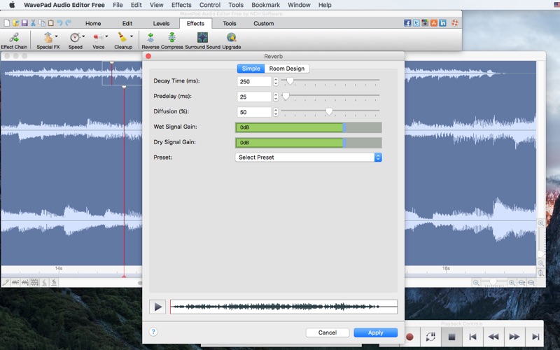 NCH WavePad Audio Editor 17.66 for mac download