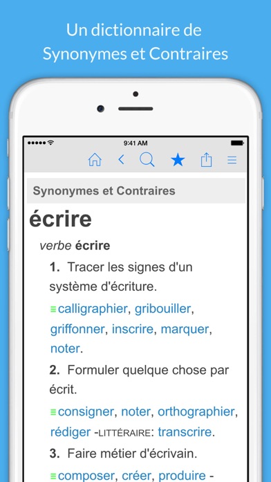 Screenshots of Dictionnaire Français et Synonymes for iPhone