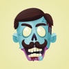 Hipster Zombie Stickers zombie makeup 