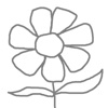 Gray Flower 4 C Sharp