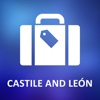 Castile and Leon, Spain Detailed Offline Map castile region of spain 