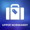 Upper Normandy, France Detailed Offline Map upper normandy history 