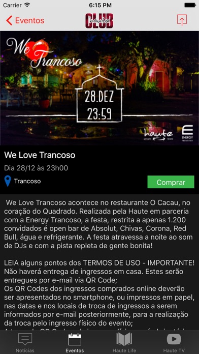 Captura de tela do iPhone 3